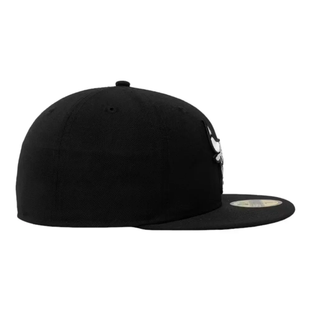 New Era Chicago Bulls Core Rose 59FIFTY Fitted Hat Cap Black - Picture 5 of 7